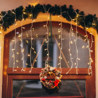 Светодиодный занавес Eurosvet 200-001 белый 1.5*1м IP20