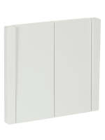 FORTE&PIANO Выключатель 2-клавишный 10А FP205 белый IEK FP-V20-0-10-1-K01