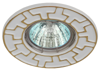 Светильник штампованный MR16.12V/220V. 50W белый/золото ST5 GD/WH ЭРА Б0036487