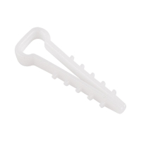 Дюбель-хомут нейлоновый прямоугольный 5-10 мм     белый упаковка 100 шт., REXANT 07-4610