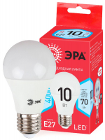 Лампа светодиодная Эра E27 10W 4000K ECO LED A60-10W-840-E27 Б0028005