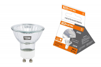 Лампа галогенная TDM Electric GU10 50W 3000K прозрачная SQ0341-0011