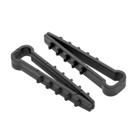 Дюбель-хомут для плоского кабеля 5-8мм нейлон черный Simple (100шт) EKF plc-nccf-5х8b