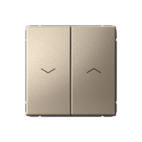 ARTGALLERY 2-клавишный выключатель для жалюзи, 2х сх.4, 10А, механизм, шампань Systeme Electric GAL000519