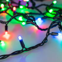 Гирлянда светодиодная декоративная ARD-STRING-PRO-10000-BLACK-100LED-LIVE RGB-DMX (24V, 10W) (ARDCL, IP65) Arlight 031750