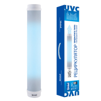 Рециркулятор закрытого типа с бактерицидной лампой T8 Настенный Без озонирования 253.7 нм UDG-M30A UVCB WHITE Корпус белый Uniel UL-00007716