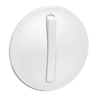 Лицевая панель Legrand Celiane выключателя одноклавишного с контурной подсветкой белая 065003