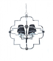 Подвесная люстра Lumina Deco Baltimore LDP 8020-4 CHR+BK