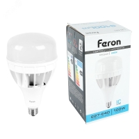 Лампа светодиодная LED 100вт Е27/Е40 дневной FERON LB-65 25827
