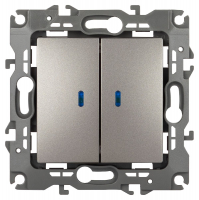 Выключатель двухклавишный Эра 12-1105-16 Б0065719