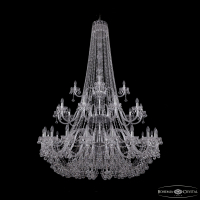 Подвесная люстра Bohemia Ivele Crystal 1409/20+10+5/530/h-203/3d Ni
