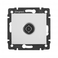 VALENA Розетка телевизионная TV звезда в рамку белая 1.5дБ Legrand/Daccord 774429