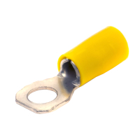 Наконечник кабельный НКИ 2.5-6 с изолированным    фланцем желтый (50шт) DKC 2C6P