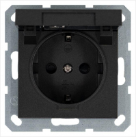 Розетка с/з со шторками с крышкой 16A Jasmart G5505B