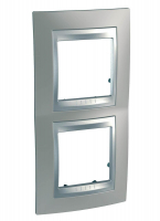 Рамка 2-постовая вертикальная Schneider Electric Unica Top MGU66.004V.039