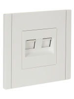 FORTE&PIANO Розетка компьютерная двойная RJ45 кат.6 FP234 белый IEK FP-K20-2-K01