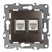 Розетка информационная двойная 2XRJ45 Эра 12-3108-13 Б0019355