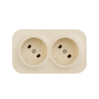 Розеточный блок двойной б/з Legrand Quteo 782261