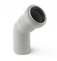 Отвод (полипропилен)  50х45град. PRO AQUA 100545