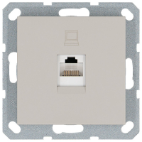 Интернет-розетка RJ45 с накладкой, цвет Тауп Jasmart G6105T