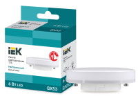 Лампа светодиодная T75 таблетка 6Вт 230В 4000К GX53 IEK LLE-T80-6-230-40-GX53
