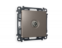 Комплект механизма TV розетки проходной 5-1000 MHz 4dB Ambrella Volt Alfa MA643030