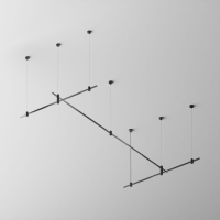 Основание двухуровневое на тросовых подвесах Hang для трековых светильников Maytoni Technical Flarity TFC-Flar-H07-B