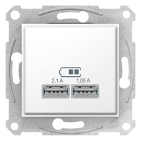 Розетка компьютерная 2xUSB Schneider Electric Sedna 2.1A SDN2710221