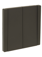 FORTE&PIANO Выключатель 2-клавишный 10А FP305 серый IEK FP-V20-0-10-1-K03