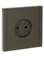 FORTE&PIANO Розетка 1-местная без заземления с защитными шторками винтовое крепление 10А FP317 серый IEK FP-R13-10-K03