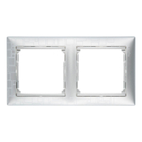 Рамка 2-постовая Legrand Valena алюминий модерн 770342