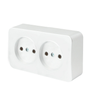 Розетка 2-местная б/з Stekker София MST10-12-01 49303