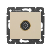 VALENA Розетка телевизионная TV звезда в рамку слоновая кость 1.5дБ Legrand 774329