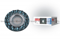 Встраиваемый светильник Fametto Peonia DLS-P107 GU5.3 CHROME/SMOKE+CLEAR