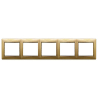 Рамка 5-постовая Legrand Valena матовое золото 770305