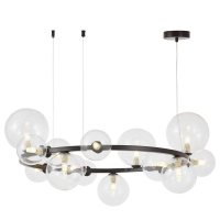 Подвесная люстра Lumina Deco LDP 7033-15 BK+CL