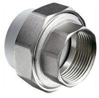 Муфта комб.разъём. (американка) с наружней резьбой 40х1 1/2 БЕЛАЯ Valfex 10156140