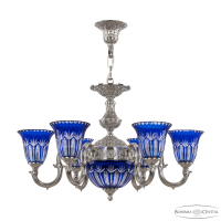 Подвесная люстра Bohemia Ivele Crystal Verona 72203P/6/175 Ni P2 U Clear-Blue/H-1I