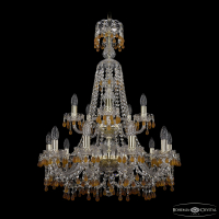 Подвесная люстра Bohemia Ivele Crystal 1410/10+5/240/XL-91/2d G V1003
