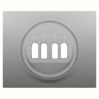 Лицевая панель Legrand Galea Life двойной розетки акустических систем алюминий 771325