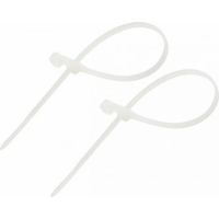 Хомут-стяжкa нейлоновая под винт 200х4.3 мм, белая, упаковка 100 шт, REXANT 07-0204