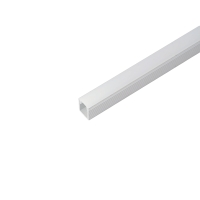 Профиль накладной 9х7.8мм, алюминиевый серебро 2м Feron CAB241 52149