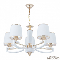 Подвесная люстра Arte Milano Florentia-2457 302457/5 Wh/Gd