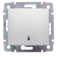 Выключатель кнопочный одноклавишный Legrand Valena Лампа алюминий 770112