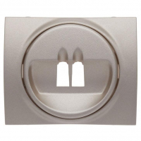 Лицевая панель Legrand Galea Life розетки акустических систем титановая 771400