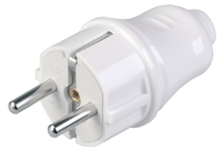 Евровилка прямая белая 16А IEK EVP10-16-01-K01