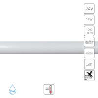 Гибкий влагозащищенный неон Arte Lamp Neon Termo 24V 14W/m 4000K 5m IP68 A2418013-02-4K