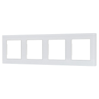 Рамка четырехместная Arlight FRM-GLARE-GS-4-WH 043802