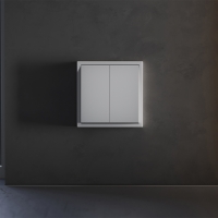 Клавиши для выключателя/переключателя двухклавишного Voltum S70 (серый) VLS000316