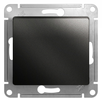 Кнопка нажимная сх.1, 10AX Systeme Electric Glossa Антрацит GSL000715